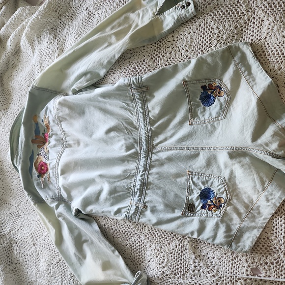 SPELL AND THE GYPSY Route 66 chambray romper - Picture 9 of 9